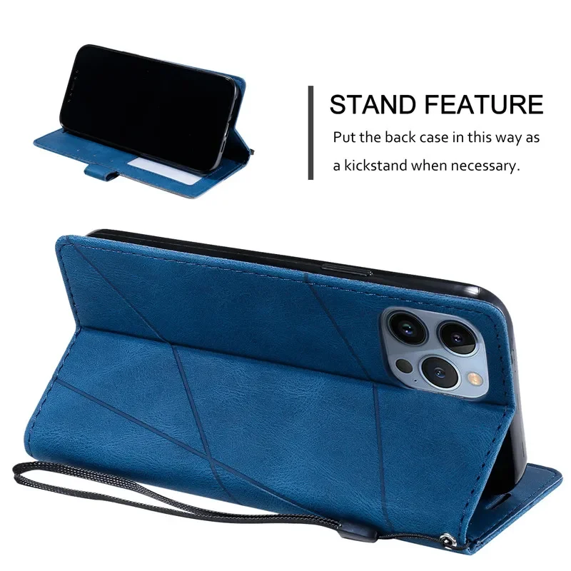Cover Xiaomi Redmi Note 8 (2021/2019) – Custodia Portafoglio In Pelle Con Motivo Cervo, Slot Carte E Supporto (Blu) - 4