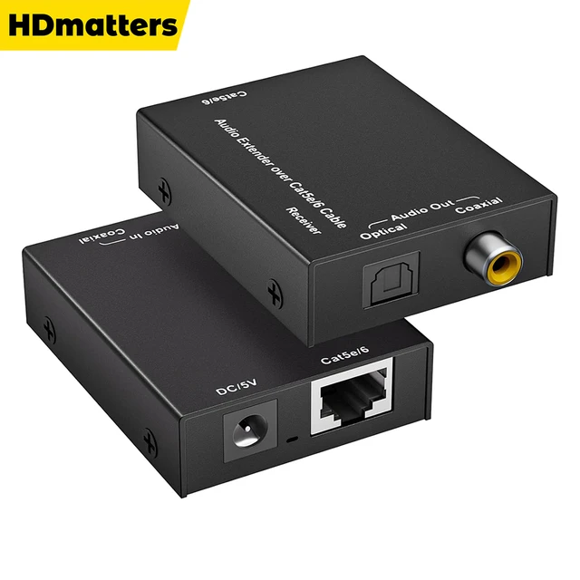 HDMI to RJ45 Ethernet Media Converter -1080P HDMI over Cat5e Cat6 Cable up  395FT