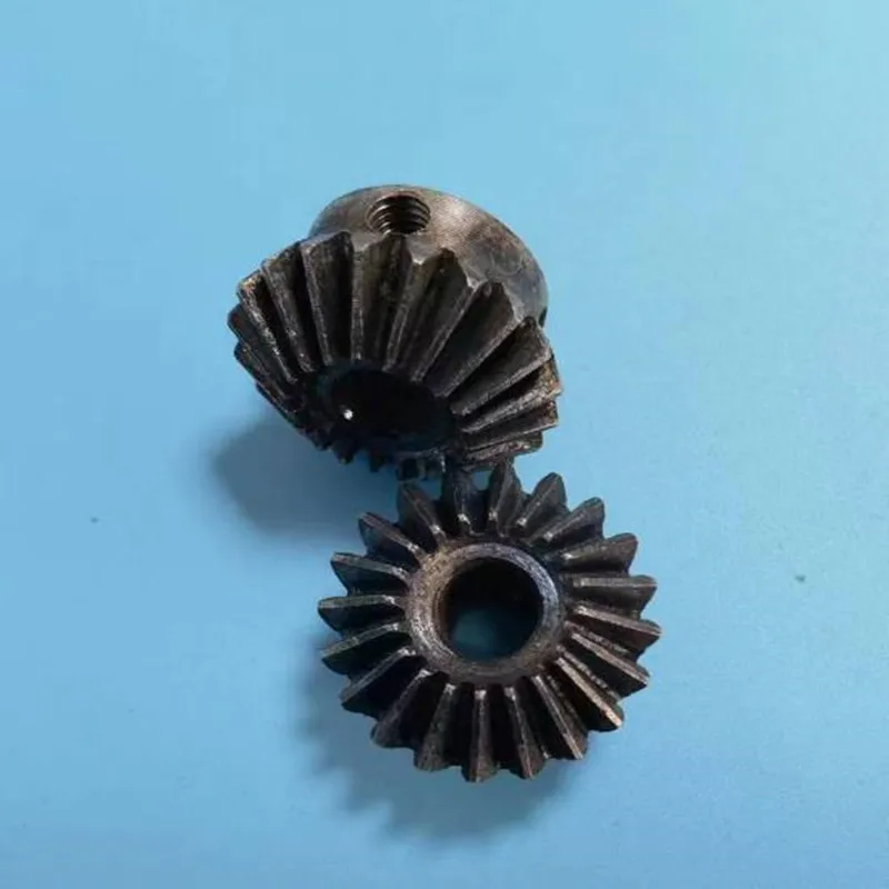 1 pair 1M20T bore 5mm 6mm 6.35mm 8mm 10mm 1:1 Metal Bevel Gears 1 Module 20 Teeth 90 Degree Drive Commutation motor gear transmission gear electric bike gear