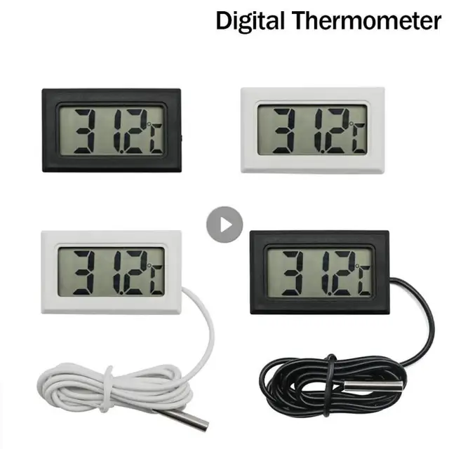 Mini Lcd Digitális Hőmérő Higómerő Hőmérséklet Beltéri Kényelmes Érzékelő Páratartalommérő Mérőműszerek Kábel
