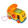 1pcs Baby Toys Music Cartoon Bus Phone Educational Developmental Kids Toy Gift Children Early Learning Exercise Baby Kids Game 1