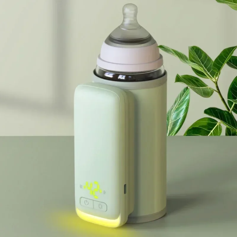 Portable and Fast Night Milk Dispenser Rechargeable Intelligent Constant Temperature Milk Bottle Heating and Insulation Sleeve bottle warmer milk bottle heater
