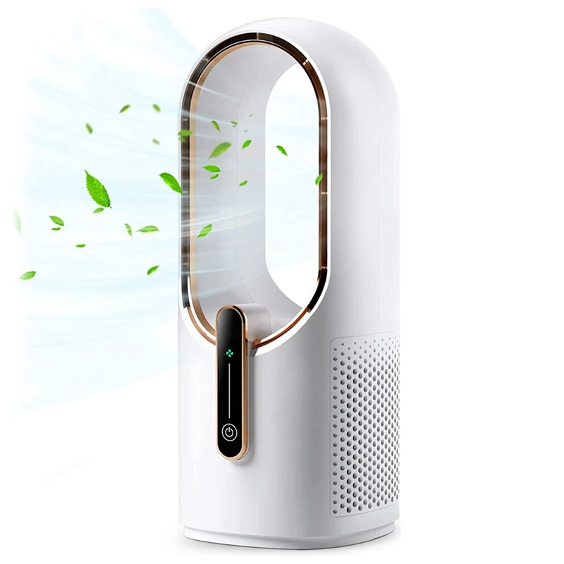 

Desk Fan Bladeless Office Fan Small Cooling Fan Type-C Charging For Office, Living Room, Bedroom