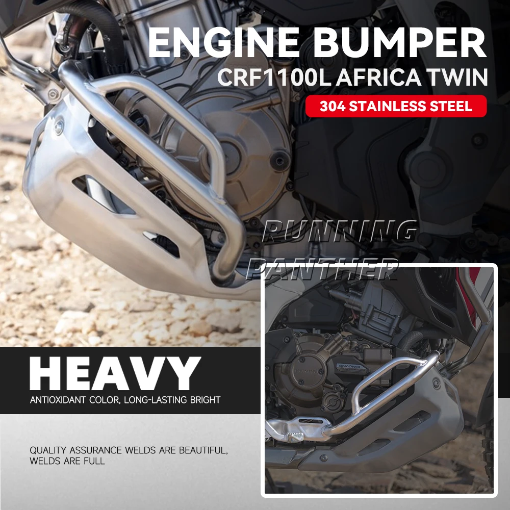 

NEW Motorcycle Engine Bumper Crash Bars Frame Protector Guard Bar Kit For Honda CRF1100L CRF1100 CRF 1100 L Adventure ADV Sport