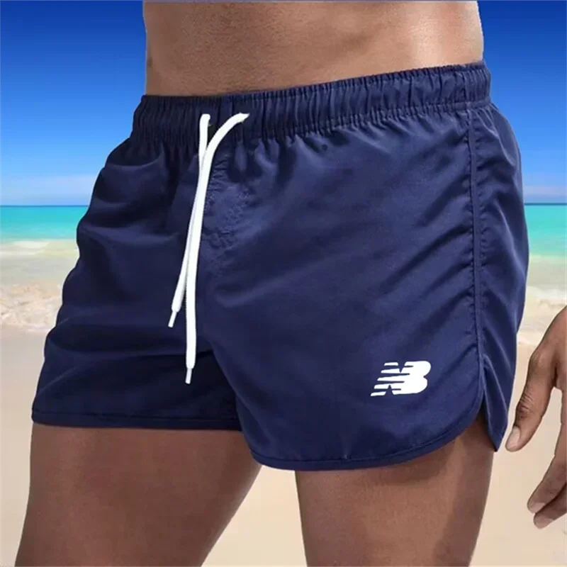 Men's and Women's Quick Drying Swimsuits, Oversized Hot Polyester Luxury Beach Clothing, Fitness and Running Shorts,