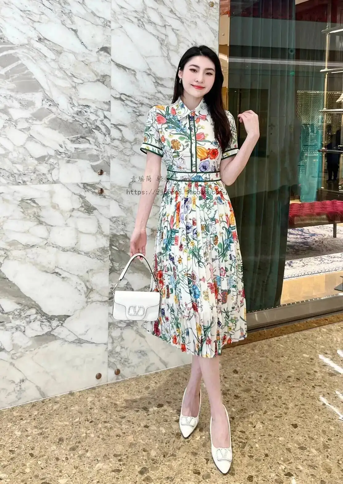 green emerald velvet dress PRETTYGARDEN Women's Fall Fashion Floral Long Sleeve Mini Dress Mesh B