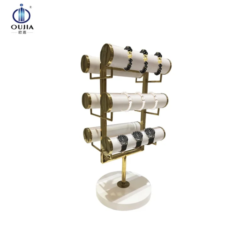 Custom, Oujia Multilayer Oem Fashion Rotating Wood Jewelry Bracelet Bangle Watch Organizer Holder Display Stand