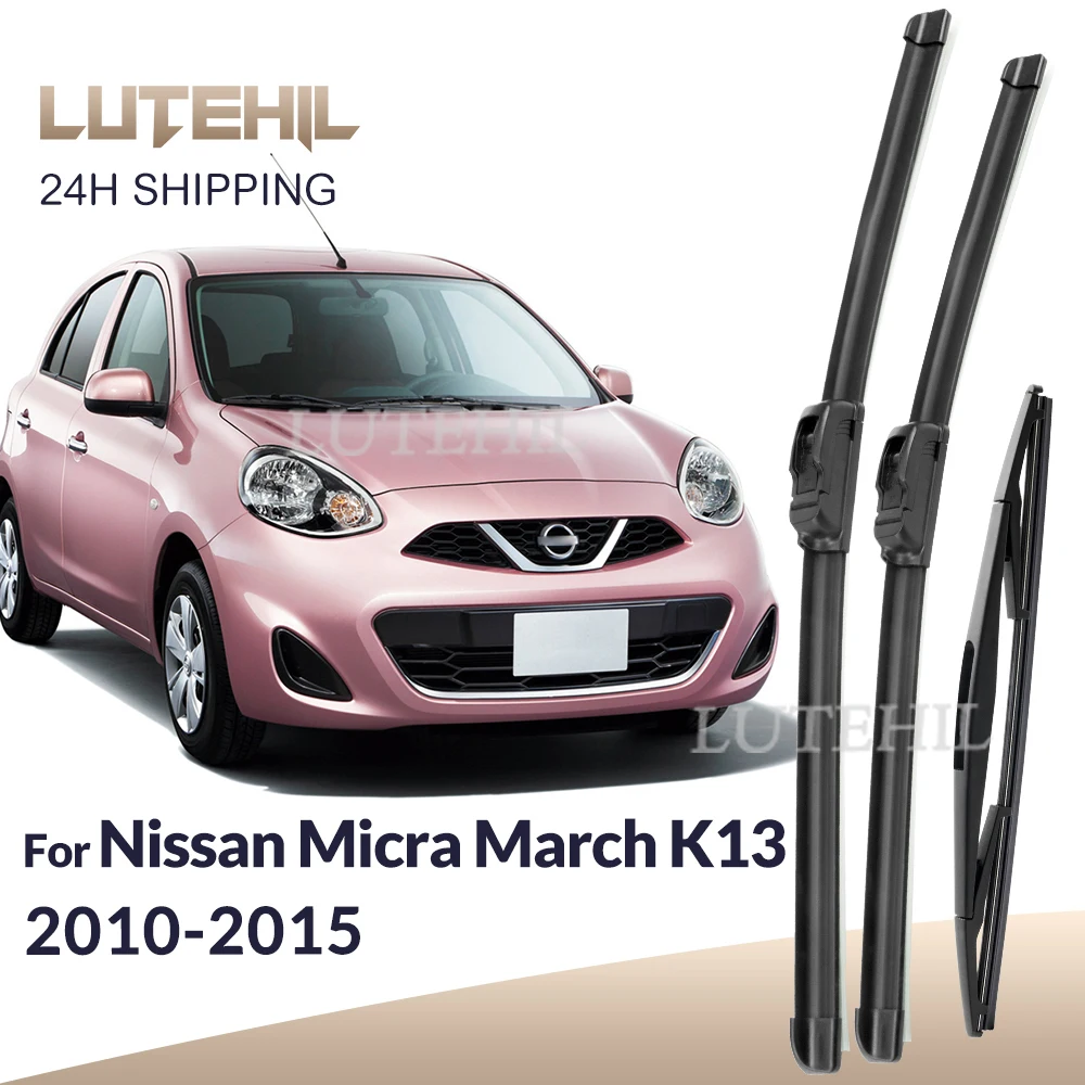 Für Nissan Micra March K13 2010-2015 2011 2012 Wischer vorne hinten Wischerblätter Windschutzscheibe Scheibenbürsten 21"+14"+12"