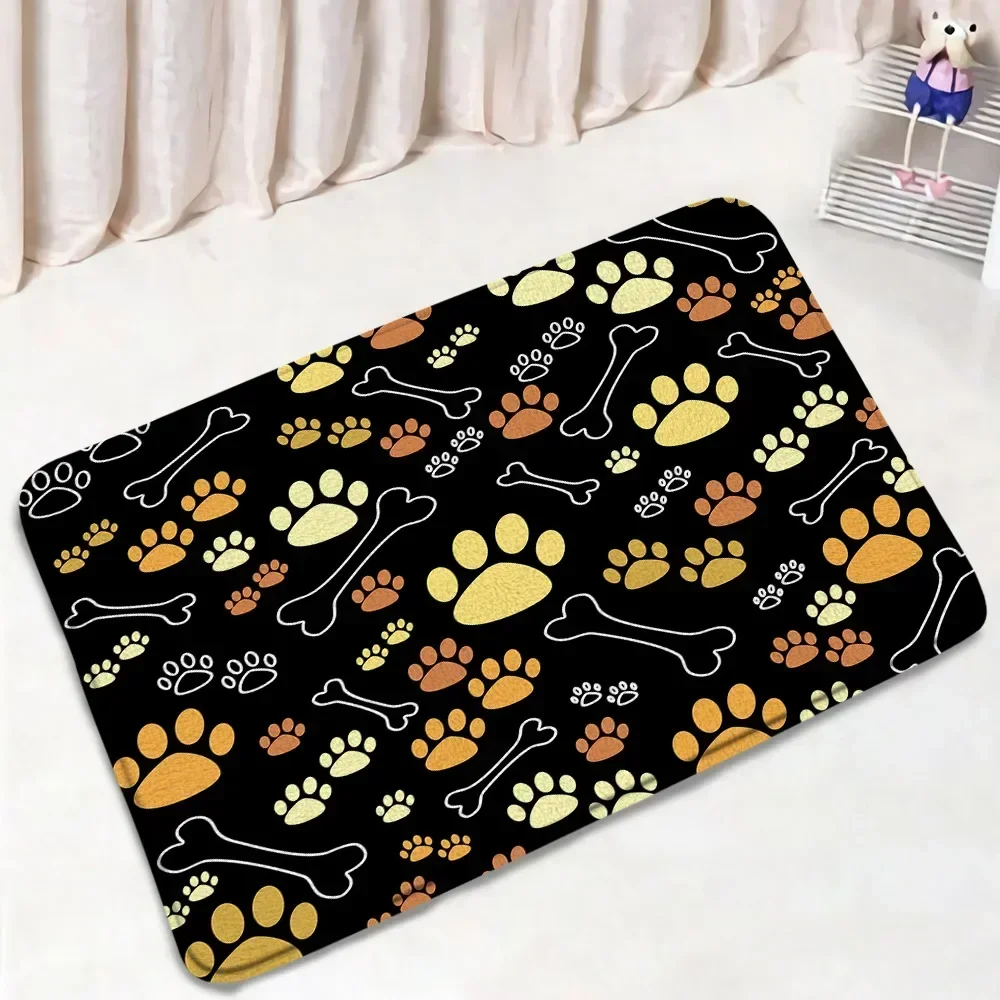 Coloranimal Set Tappeto Bagno 3 Pezzi Con StampaIl Gatto E Cane Simpatici - Morbida Flanella, Antiscivolo, Lavabile - Copriwater E Tappetini Per Un Bagno Divertente