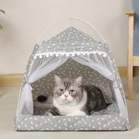 Cat Tent Bed – The General Teepee Closed Cozy Hammock with Floors for Cats