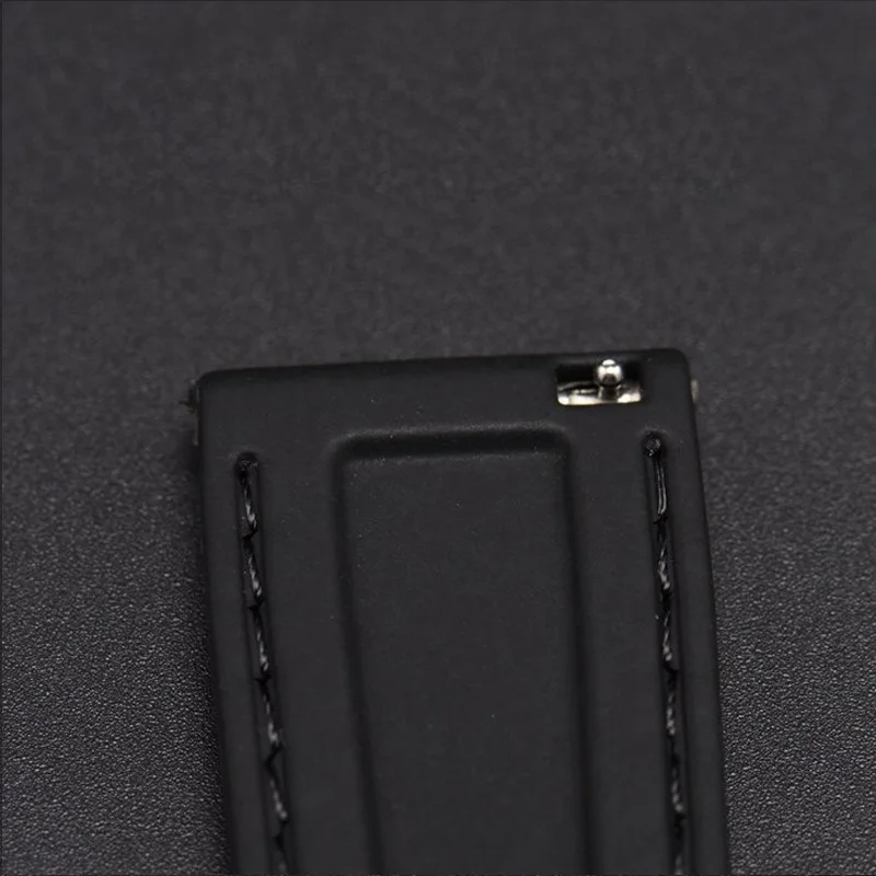 Waterproof Silicone Sport Watch Strap with Quick Release and Butterfly Buckle