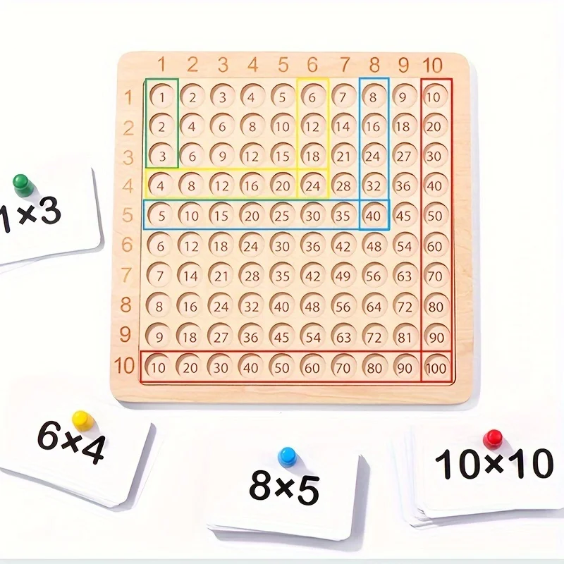 99 Multiplication Table Math Toy Arithmetic Teaching Aid Montessori Educational Wooden Toys For Kids Children Gifts