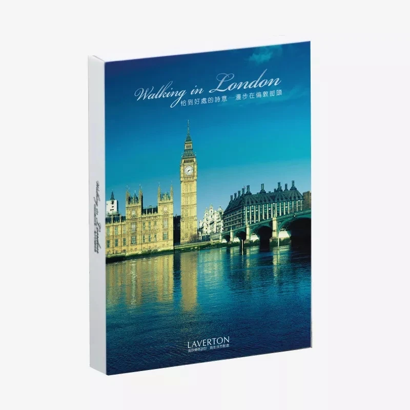 World Travel Theme Scenic Postcards & Wall Décor Set