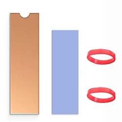 Pure Copper Cooling Fins with Nano Thermal Pad for Enhanced Heat Dissipation (Yellow)