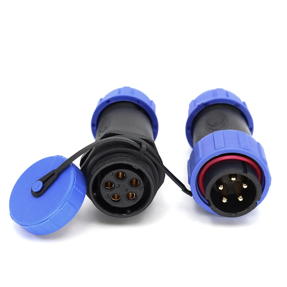 Kit di connettori elettrici impermeabili a 2 pin, 10 set maschio e