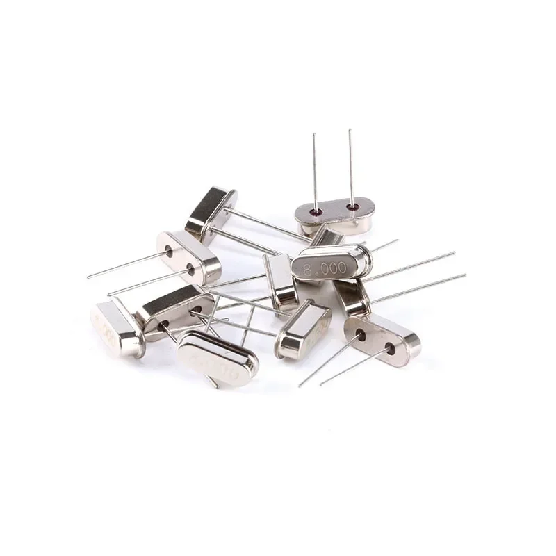 10pcs 8.000M 8.000MHZ 8MHz 8 MHZ Quartz Crystal Resonator Passive Oscillator HC-49S New
