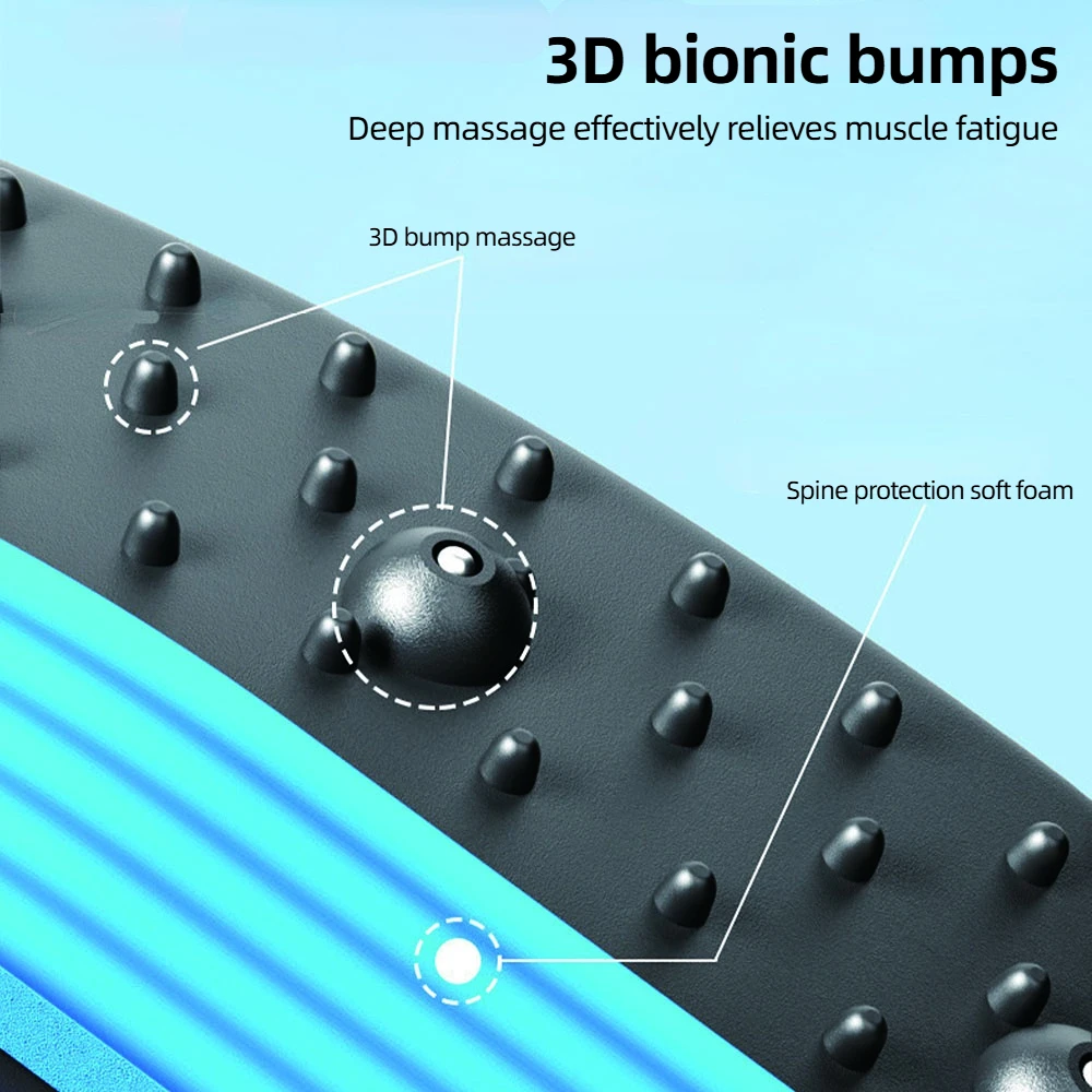 Magnetic Therapy Back Stretcher Lumbar Massager Pain Relief Device Indoor Fitness Equipment Lumbar Traction For Pain Relief