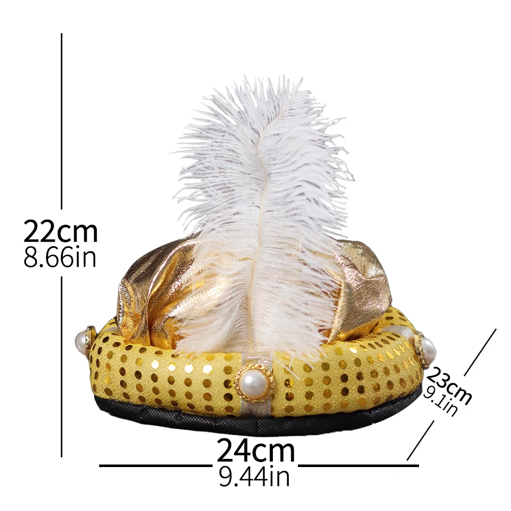 Aladdin Hat Halloween Masquerade Cosplay Children Adult Party Myth Arab Hats Stage Show Dress Up Costume Props