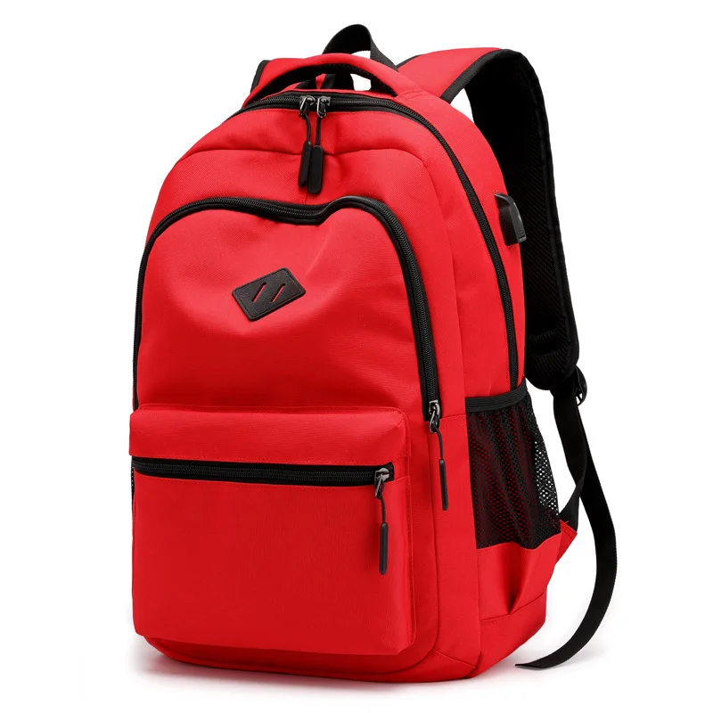 

Multifunction Men's 15 Inch Laptop Backpacks Fashion Waterproof Travel Backpacks Male Mochila School Bags Hot Red Back Pack