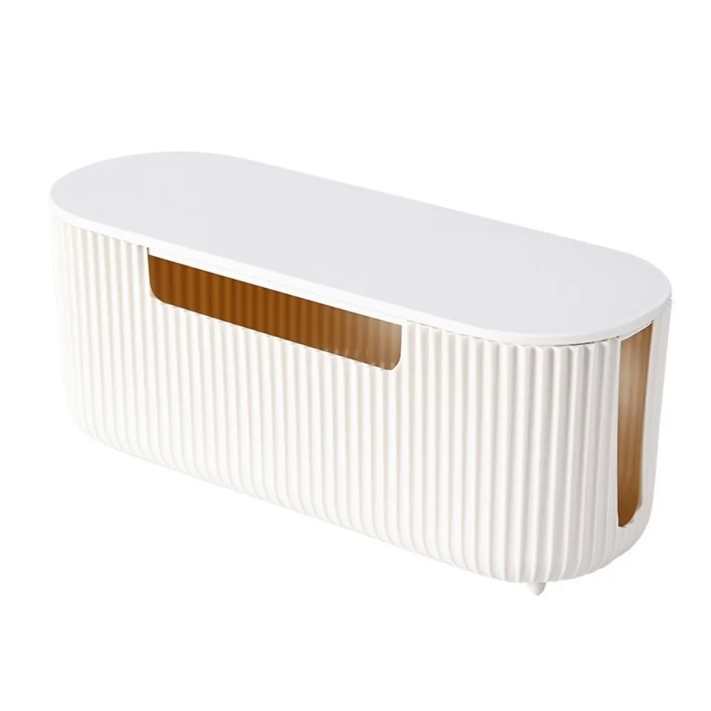 Quality Desktop Cable Storage Box with Lid Multi-Functional Socket Storage Box Dustproof Cable Organizer Household