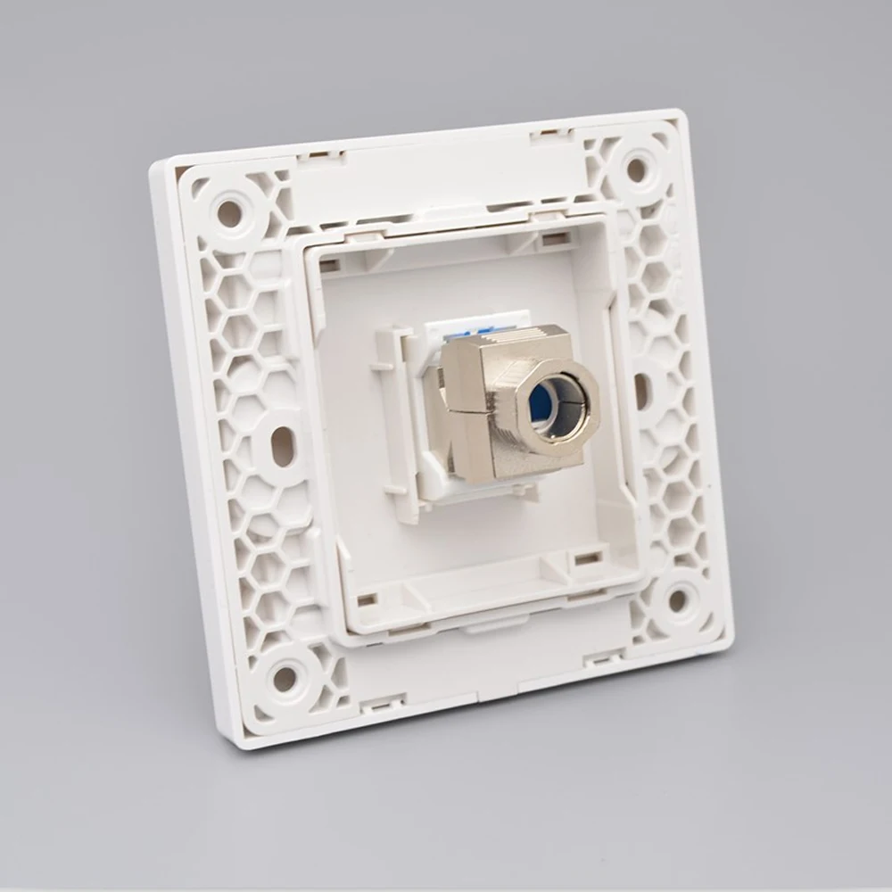 High-Speed CAT8 Ethernet Wall Plate with Shielded RJ45 Port