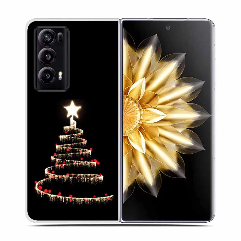 Christmas Cute Clear Hard Plastic Back Cover - Cartoon Design
