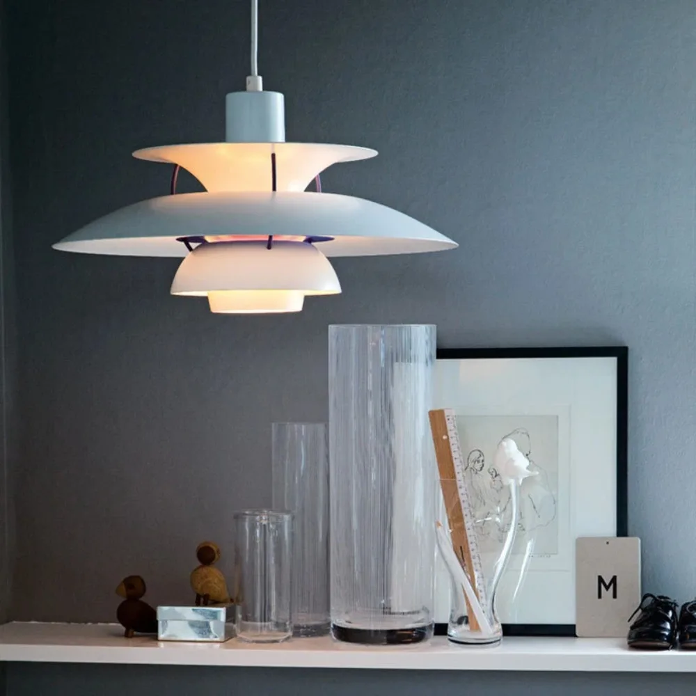 

Danish Design Pendant Light High Quality Umbrella Led Hanging Lamp Live Room Loui Lustre Kitchen UFO 50 Color Droplight