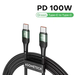 100W USB Type - C Fast Charging Data Cable - 3M - 2m (100W C To C Green)