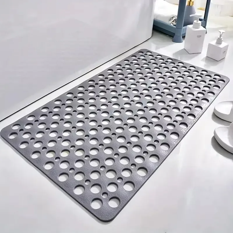Enhanced Non-Slip Bathroom Mat with Suction Cup and Quick Drainage Design