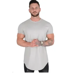 Premium Men's Summer Athleisure Cotton Gym T - Shirt - XXXL (Gray)