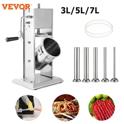 VEVOR 3L/5L/7L Sausage Stuffer Professional Manual Bagging Machine 2 Speeds Bagging Machine Ideal For Restaurant Kitchens
