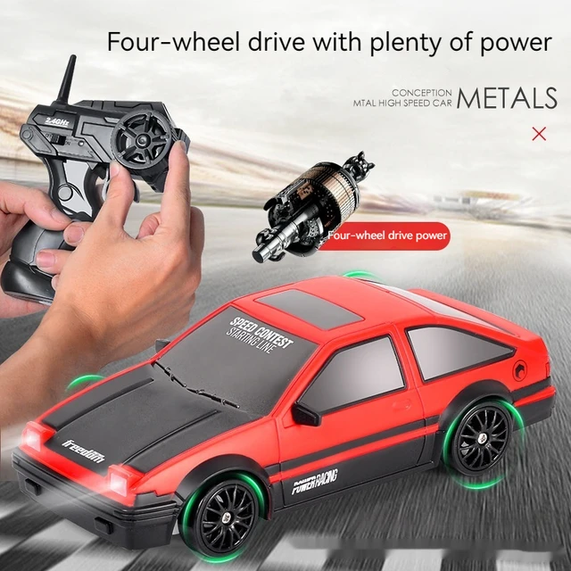 2.4g Drift Rc Car 4wd Rc Drift Car Toy Remote Control Gtr Model Ae86  Vehicle Car Rc Racing Car Toy For Children Christmas Gifts