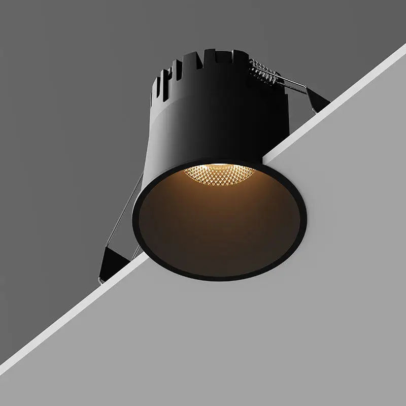 미니 LED COB 눈부심 방지 프로젝터 3W 5W 7W 10W 12W 15W, 디밍 가능 LED 다운라이트 18W 110V 220V, 천장등