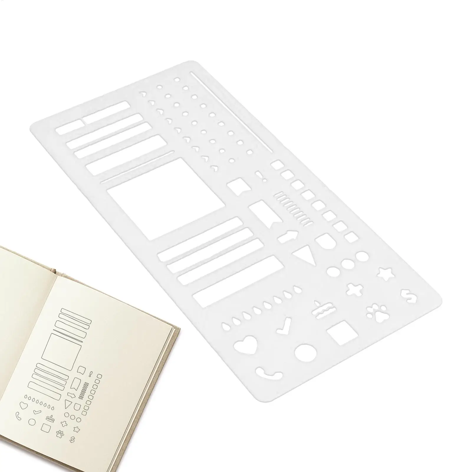 Planner Stencils, Planner Stencil Journal Dotted Ruler For Banners Lists Stamps Lettering Bookmark Diary Scrapbook Drawing