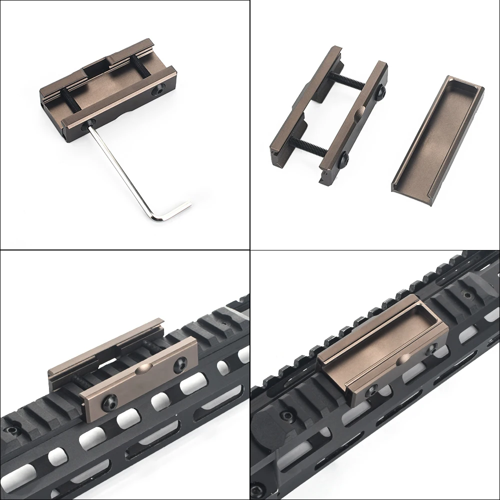 Picatinny Riser Mount Tactical Switch Slot for M300 M600 Flashlight DABL A2 PEQ15 Pressure Switch Base
