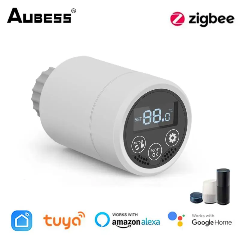 

Термостат привода радиатора Tuya ZigBee, умный термостатический клапан с поддержкой Alexa Google Home