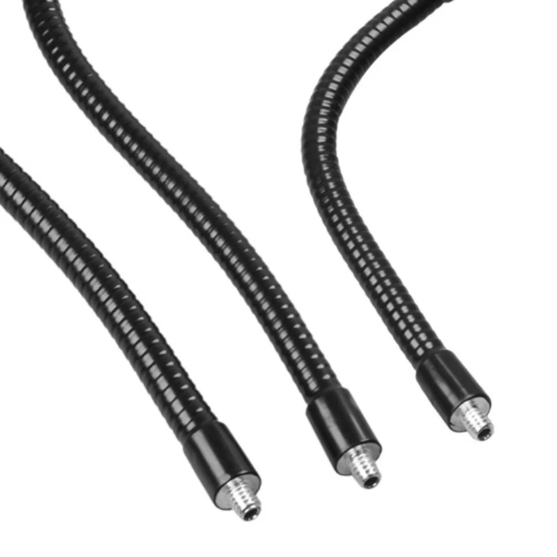 Tripod Screw Adapter 1/4 Inch Male to 3/8 Inch Male Goosenecks Hose Adjustable for Photography and Live Streaming M76A