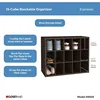 15 Cube Stackable Storage Organizer for Shoes, Bags, Crafts, Hobbies with Wood Shelves, for Closet, Entryway or Mudroom 4