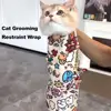 Cat Grooming Wrap，Cat Restraint Bag，Anti-Bite，Anti-Scratch，Cat Calming Wrap，for Medicine Nail Clipping 3