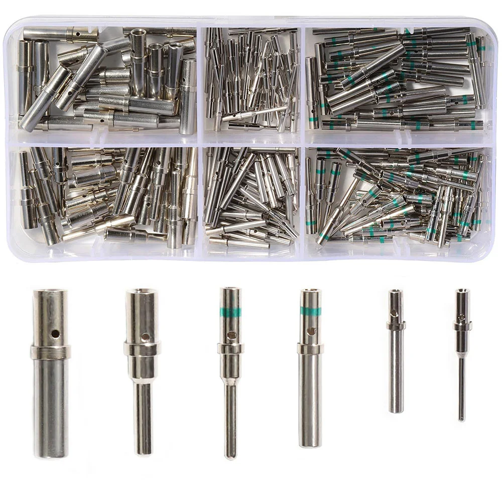 Kit De 180 Pièces Contacts Deutsch Solides - Tailles 12, 16, 20 - Pour Bornes électriques
