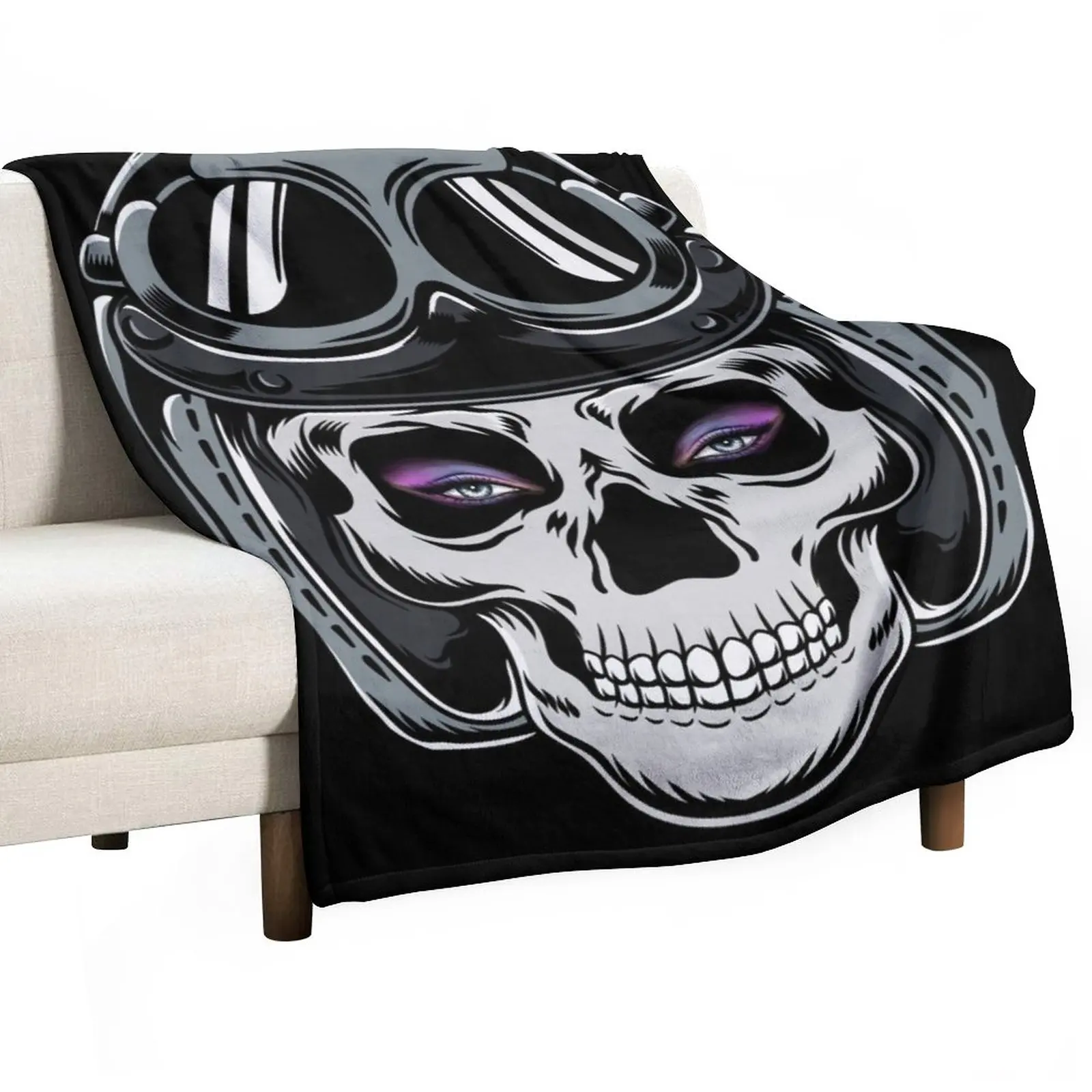 

New Cool Helmet Stickers for her motorcycle helmet Throw Blanket Blanket Luxury cosplay anime