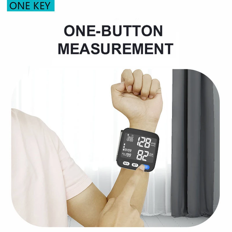Home Use Electronic Blood Pressure Upper Arm Blood Pressure MonitorBacklit LED Heart Rate All-in-One