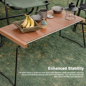 Tavolo da campeggio pieghevole Tavolo IGT portatile per barbecue da picnic da campeggio da viaggio all'aperto 1
