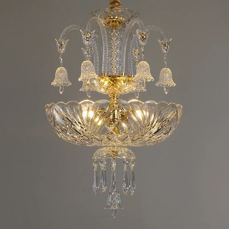 Description Picture 5 of itemMordern Glass Pendant Light Crystal Pendant Lamp D40cm Candle Style Hanging Light Fixtures 90~240V AC Pendant Home Decorations