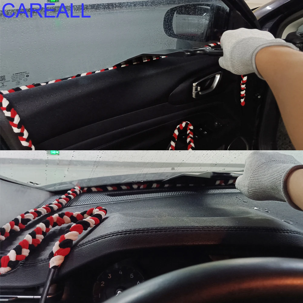 200cm Car Window Tint Water Absorbed Rope Auto Rear Windshield Glass Gap Absorbent Cloth Drying Tool