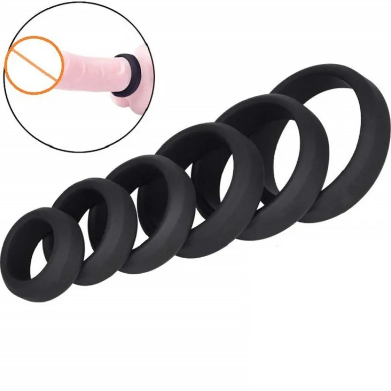 Penis Ring Silicone Semen Lock Ring Enhance Erection Delay Ejaculation Cockring Sex Toys for Men Foreskin Cock Ring Adult Shop