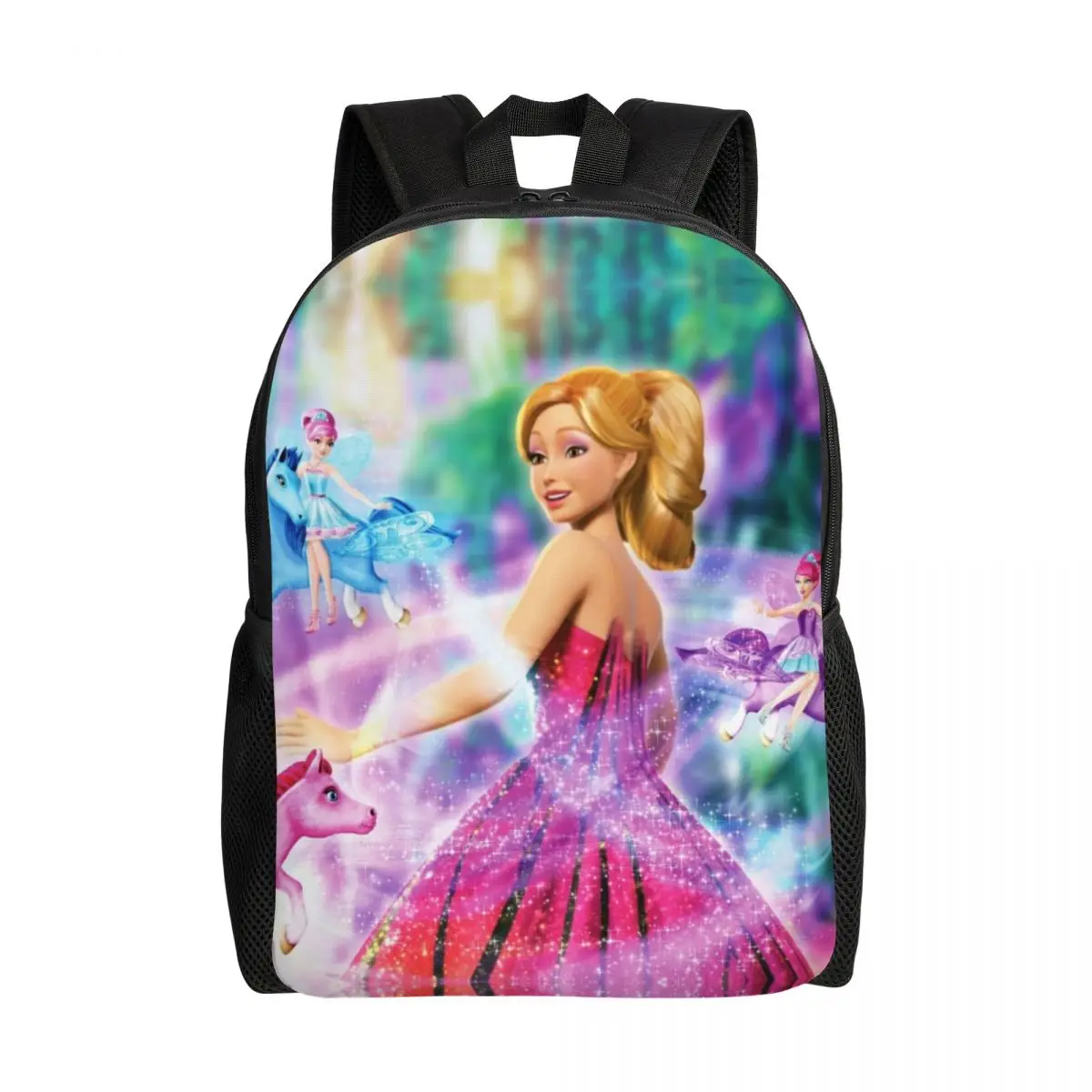 

Рюкзак для девочек и мальчиков с 3D-принтом «Барби», Клубная кукла манга, дорожные сумки для школы и колледжа, мужские и женские сумки для книг