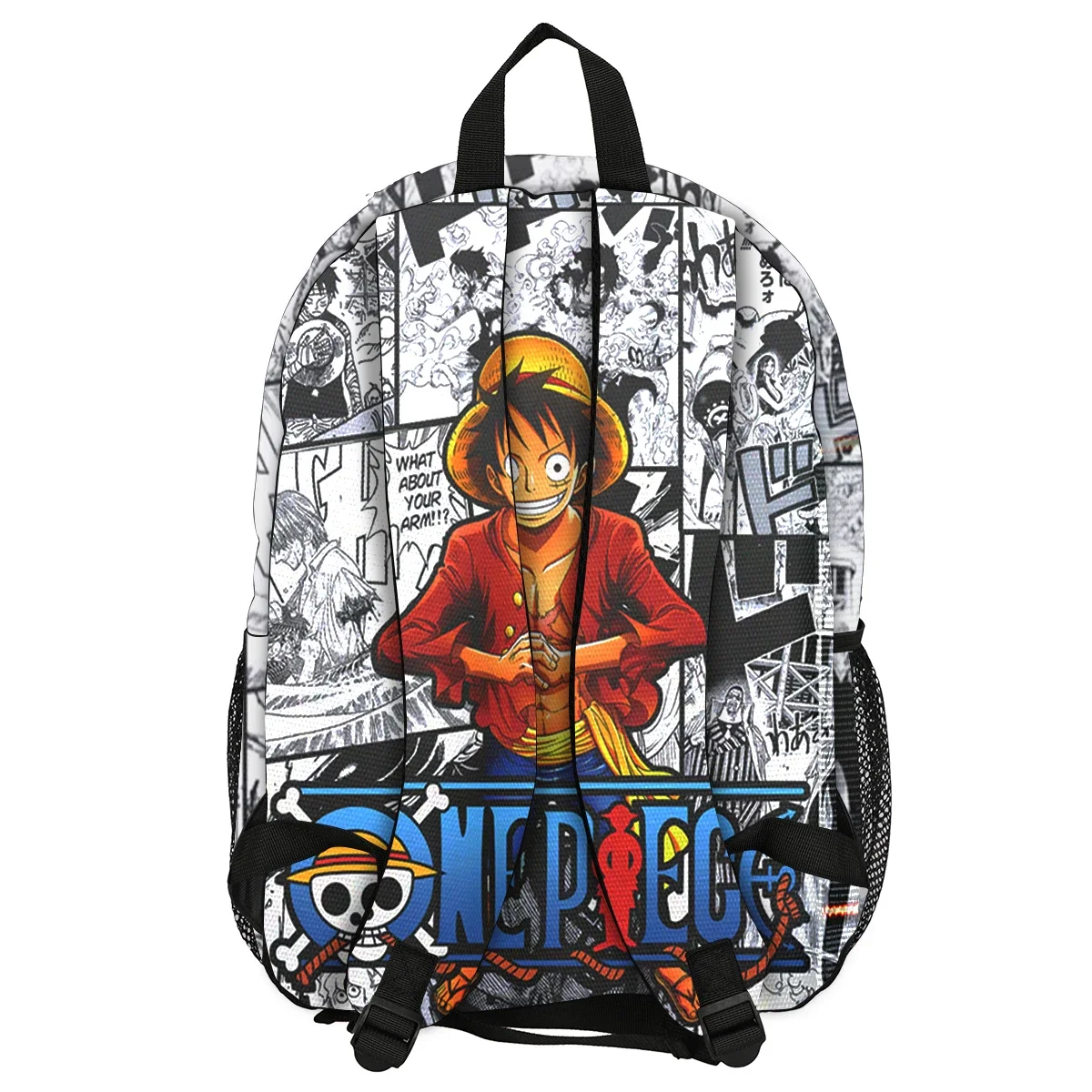 One Piece Luffy Schoolbag Recharged Backpack Student Backpack Boys Girls Anime Cartoon School Bag Mochila 2
