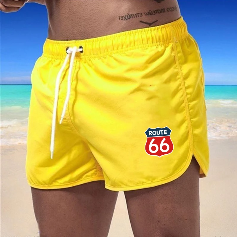 Shorts For Men1 Summer Men's Swimwear Shorts Brand Beachwear Sexy Swim Trunks Men Swimsuit Low Waist Breathable Beach Wear 4