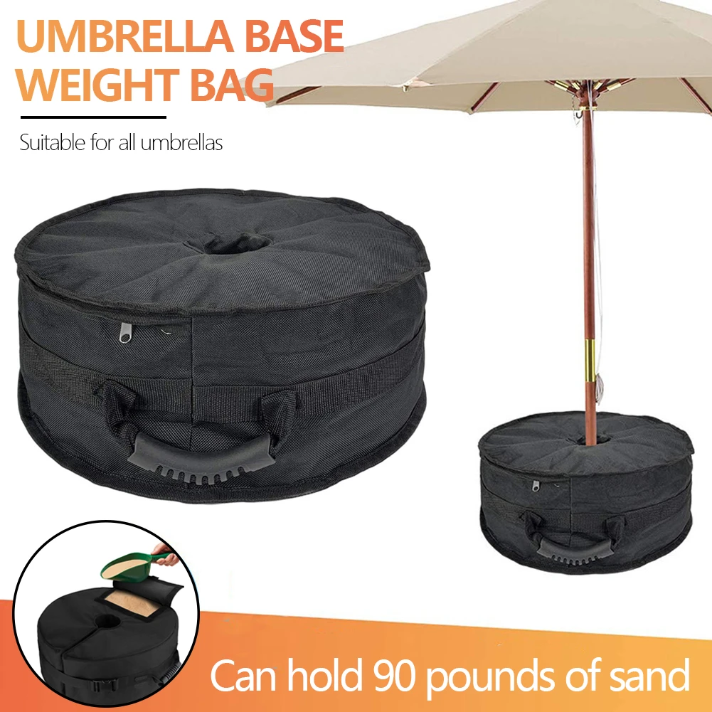 Patio Outdoor Umbrella Base Weight Bag Weatherproof Parasol Heavy Duty